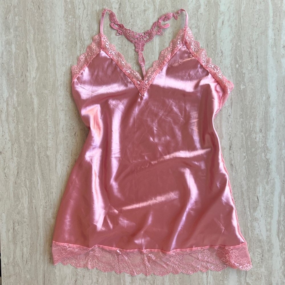 Pink Lace Slip